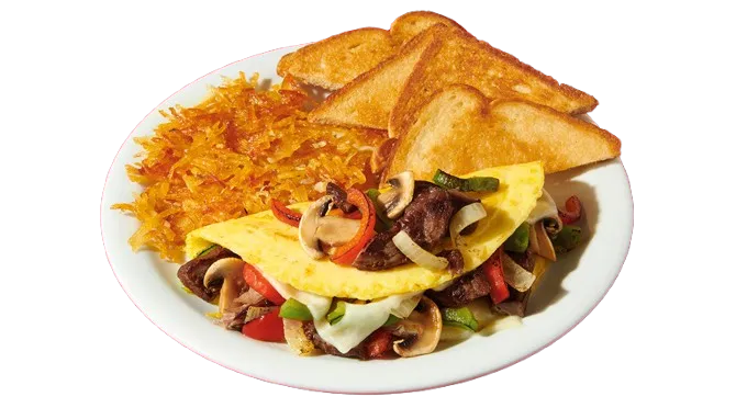 Philly Cheesesteak Omelette