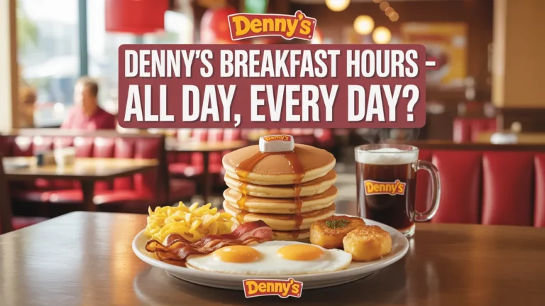 Denny's breakfast hours